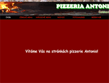 Tablet Screenshot of antoniopizza.cz